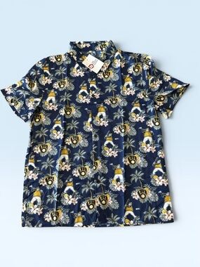 2021 Milwaukee Brewers Hawaiian Barrelman Shirt Promotional Stadium Giveaway